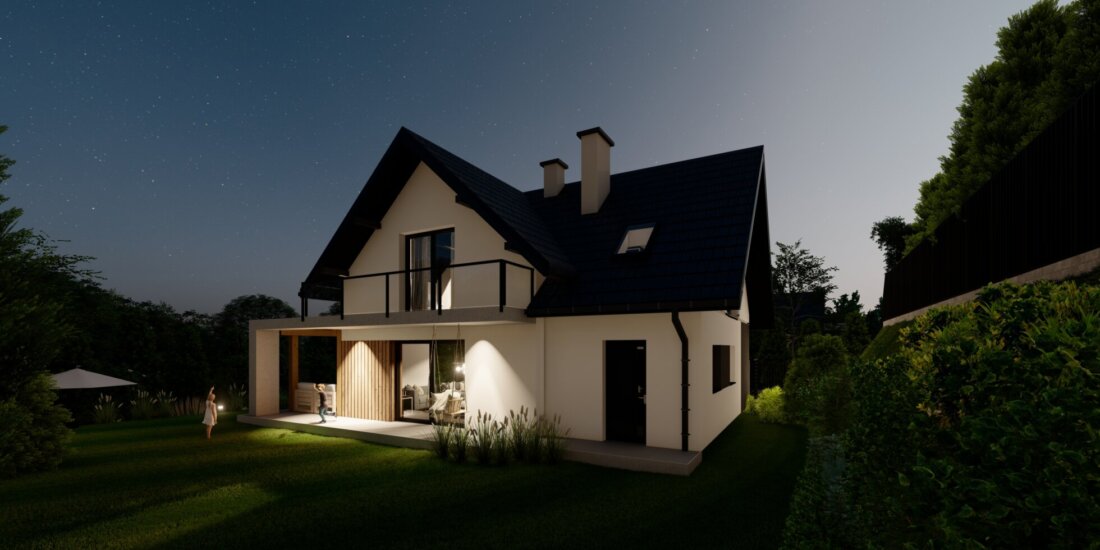 Jarowa House - Wizualizacja nocna 1